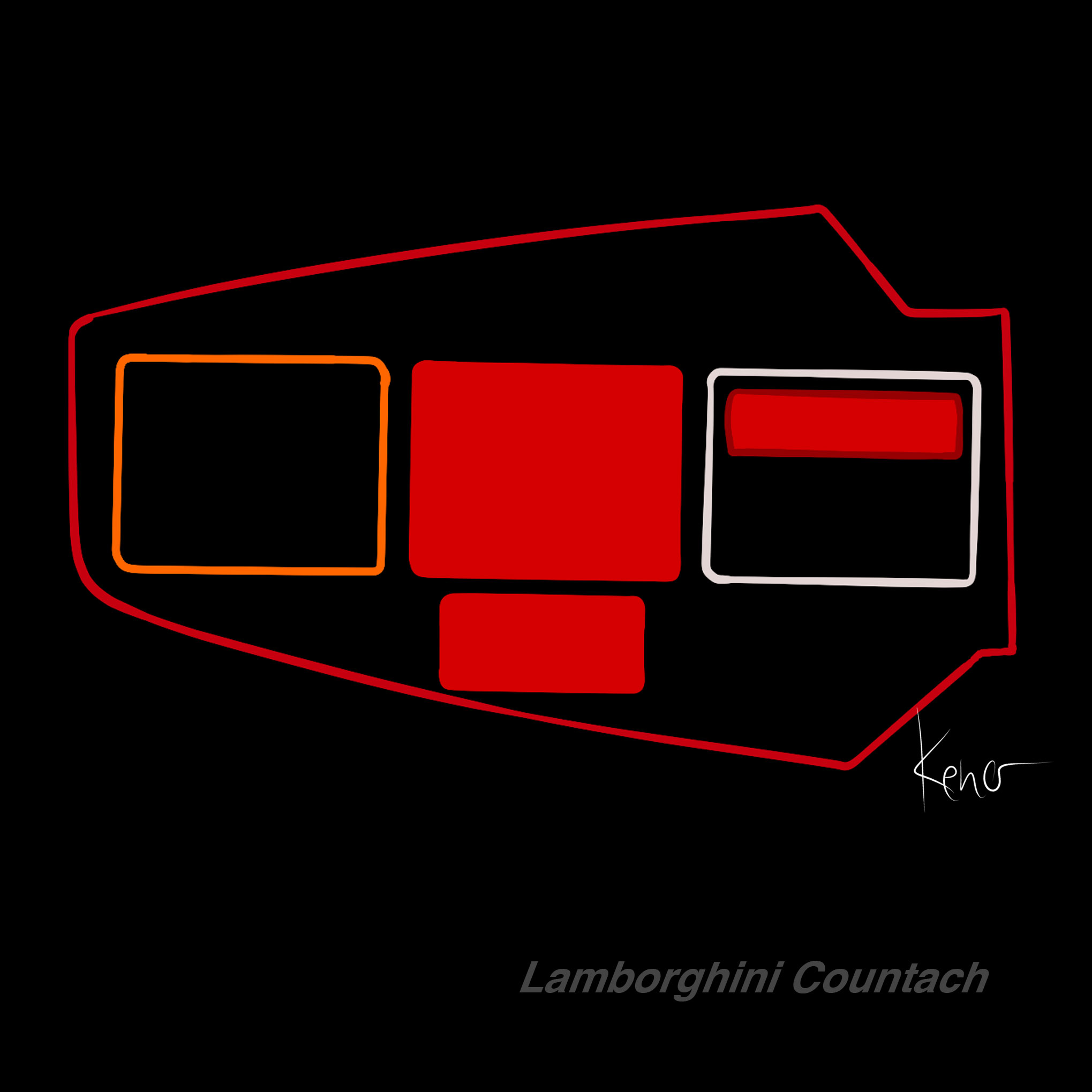Taillights LamborghiniCountach